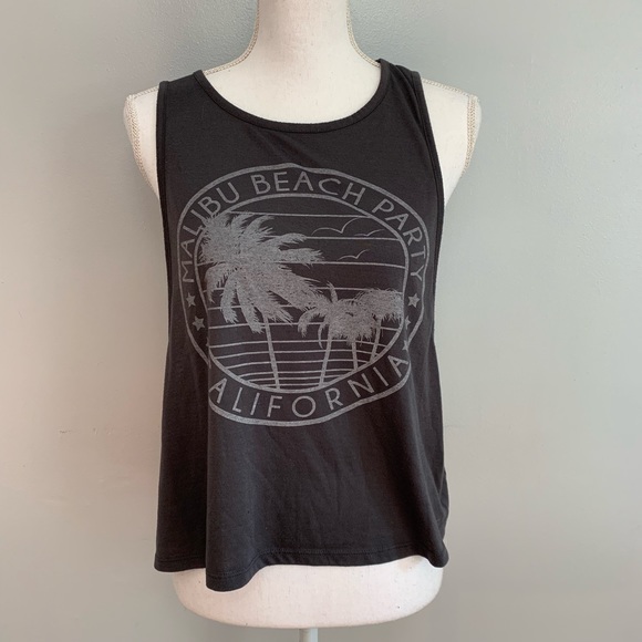 L.O.L. Vintage Tops - Malibu Beach Party Muscle Tank Top - LOL Vintage